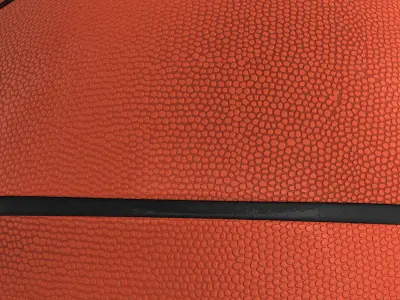 Basketball ball star orange Low-poly 3D model