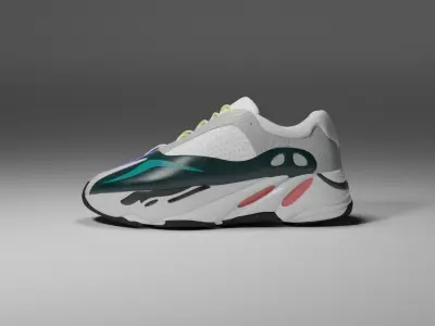 3d adidas Yeezy Boost 700 shoes Free 3D print model