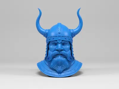 Viking Head 3D print model