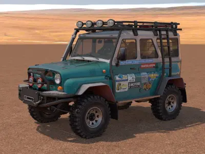 UAZ 31514 Off-Road Low-poly 3D model