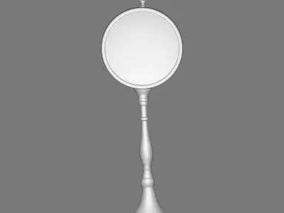 Pedestal Tabletop Clock 3D model