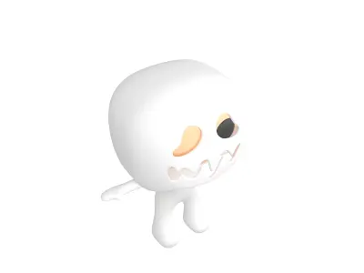 Rato Character 002 Ghost Rato Low-poly 3D model