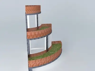 Pot Corner Flower Corner Free 3D model