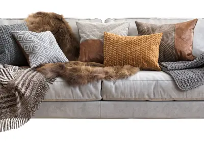 Capri sofa 210 cm 3D model