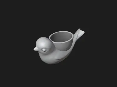 Bird Planter - Pen Holder 3D print model