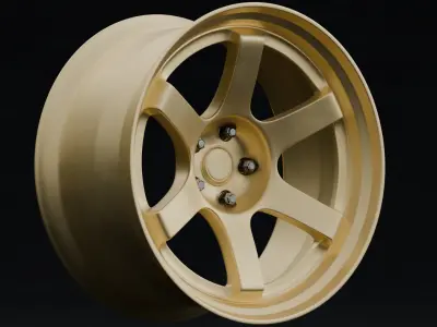 Gram Lights 57DR Aftermarket Wheel Low-poly 3D model
