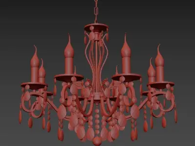 Vesuvio E Chandelier 1 1 8 601 G 3D model