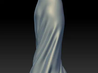 Turn around Dress vase base V2 3D print model