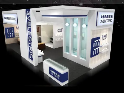 Booth - Area - 12X6-3DMAX2009-017 3D model