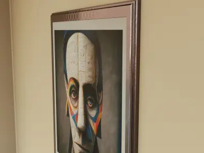 Framed Artwork Picasso Style A2 3D model