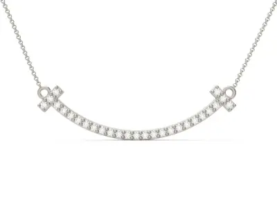 Model 512 Tiffany Smile Pendant Diamond Medium 3D print model