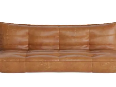 Grace Leather Sleeper XL 3D model