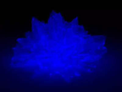 Glowing Crystal  Low-poly 3D model