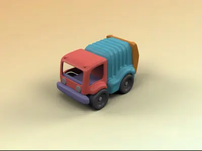 Toy Trucks Pack 3D model