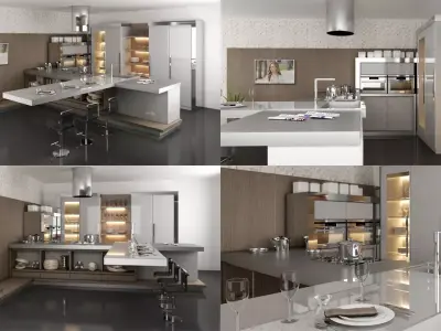 modern kitchen 2 3D model