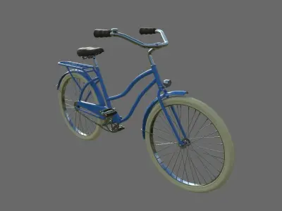 Classic bike 3D model 3D model