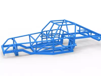 Frame of Australian Super Sedan Scale 1 to 25 3D print model