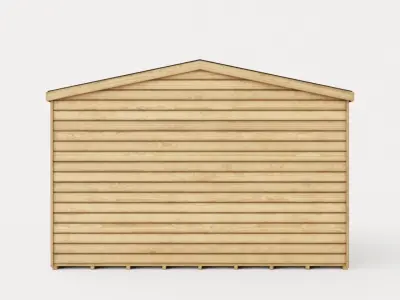 Chalet Summer House Low-poly 3D model