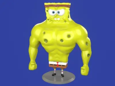 7 Printable models Spongebob memes pack print 3D print model