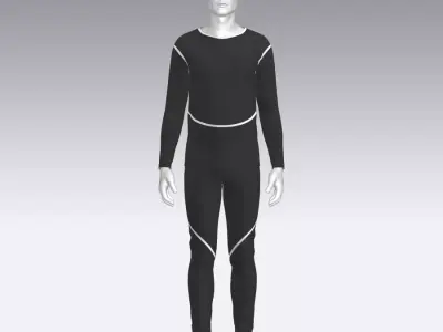 Sport Suit Low-poly 3D model
