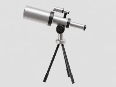 Telescope 3d Model Low-poly 3D model