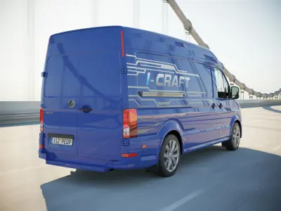 All electric german cargo van 3D model