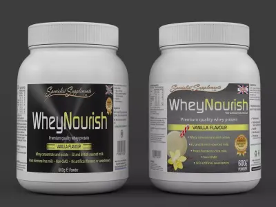 Protein Powder 3D model