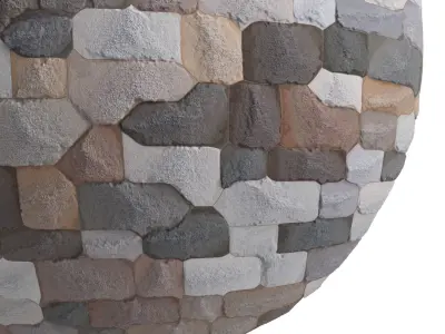 Ston Wall Material 14- Stone Wall Decorative Pbr 4k Texture
