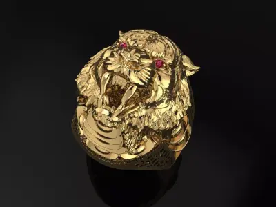 tiger ring  panther 3D print model