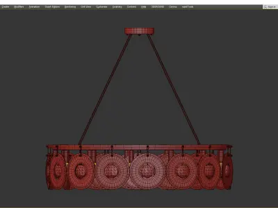 Matise Luxury Round Chandelier Low-poly 3D model