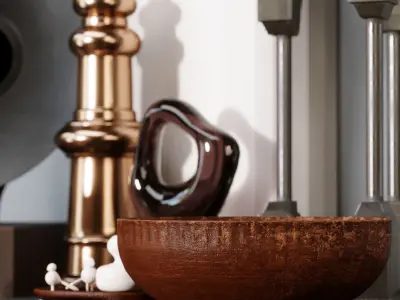 classic decorative set 3D model