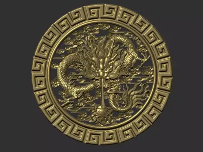 dragon golden 3D print model get