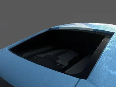 low poly game ready car audi sports Low-poly 3D model