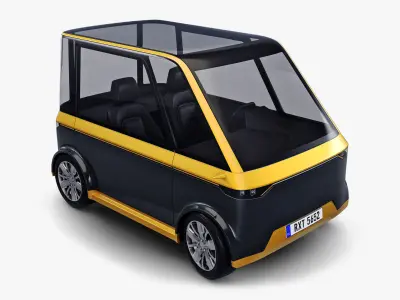 Generic Compact City Car v 1 3D model