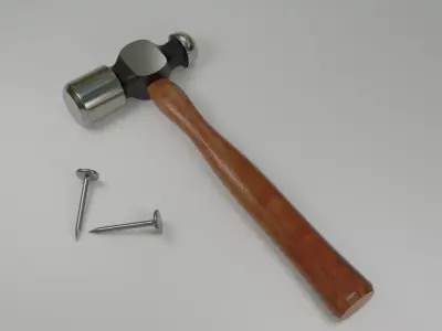 Wooden Hammer 3D model