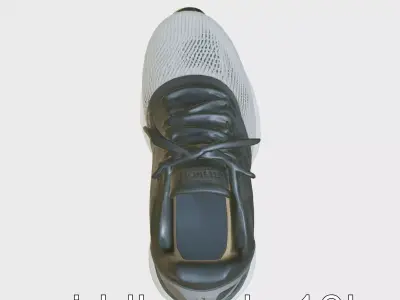 Cushioned Running Shoe with Protective Sole Texture