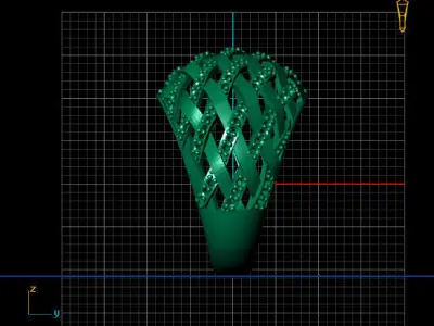 Women Stone Rings Diamond 3D print model