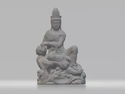 Guanyin Bodhisattva Buddha Statue  3D print model order