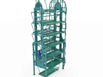 Rotary Parking System 12 SUV 3D model