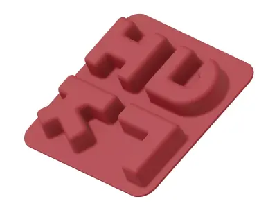 Plastic Elegant Alphabetical Plate 3D model