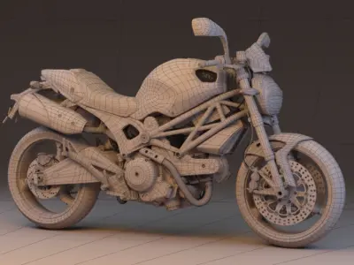 2010 - Ducati Monster 696 3D model
