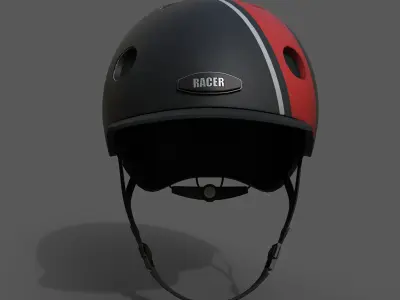 Helmet sport Generic camp human Hat 3d model low poly  Low-poly 3D model