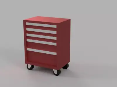 Tool Cabinet - Car Garage scale 1-43 - Diorama Garage - 3d print 3D print model