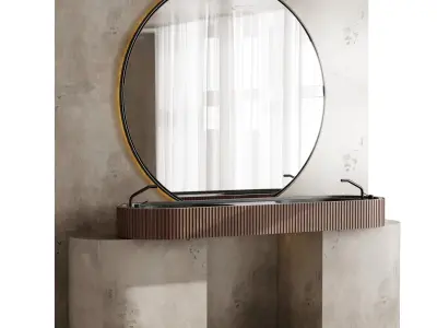 Bathroom furniture by Fauset Bathroom 115 Low-poly 3D model