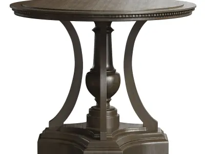 St James Round Entry Table Low-poly 3D model