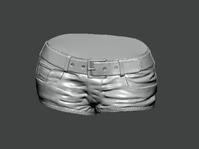 3D Model-CLOTHES0008 shorts 3D print model