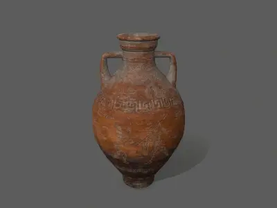 vase set greek Low-poly 3D model