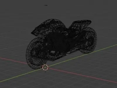 Cyberpunk style Motorbike Free 3D model