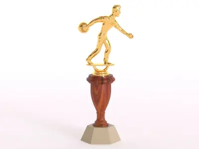Bowling Trophy 3D model