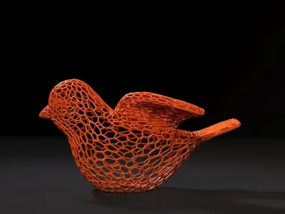 Bird figurine 3D print model